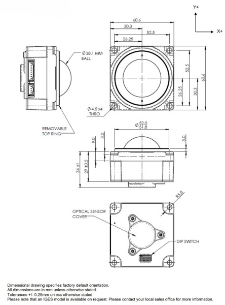 X38 Standard Trackball extra image 1