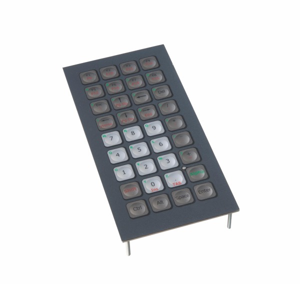 Handheld panel mount keyboard